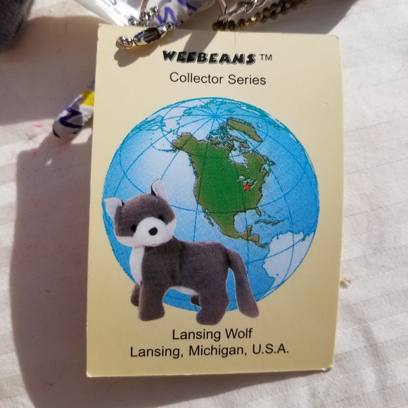 3-pack Keychain Set, Wolf, Rabbit Foot, Lizard - Picture 3 of 8